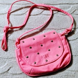 VS💗PINK *HTF* hot pink studded canvas swingpack